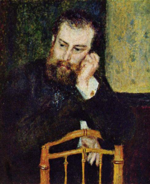 Alfred Sisley Portrait d Alfred Sisley oil painting image